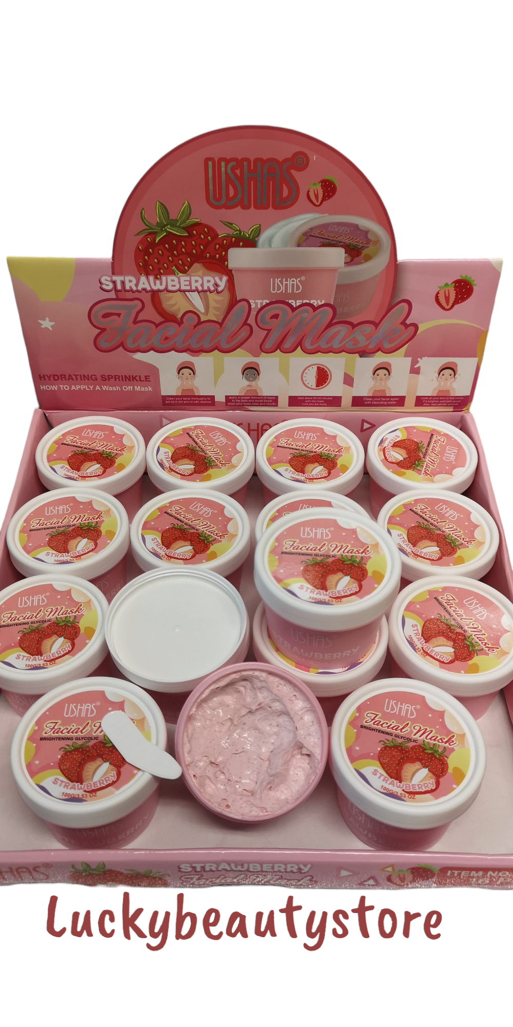 MASCHERA VISO ALLA FRAGOLA VASETTO