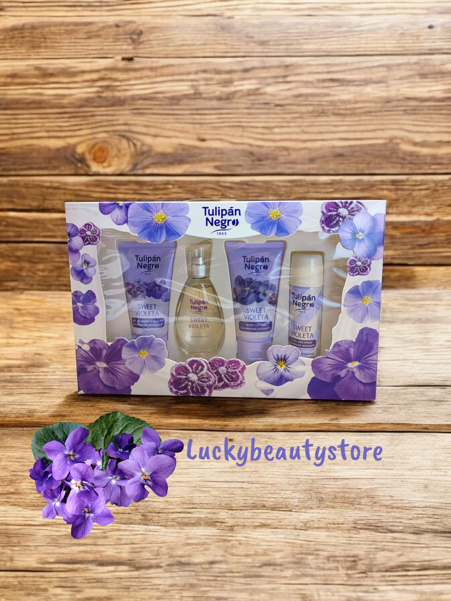 CONFEZIONE REGALO VIOLETTA DOLCE TULIPAN NEGRO