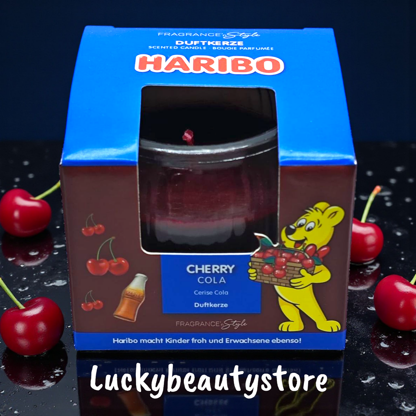 CANDELA PROFUMATA HARIBO COLA ALLA CILIEGIA