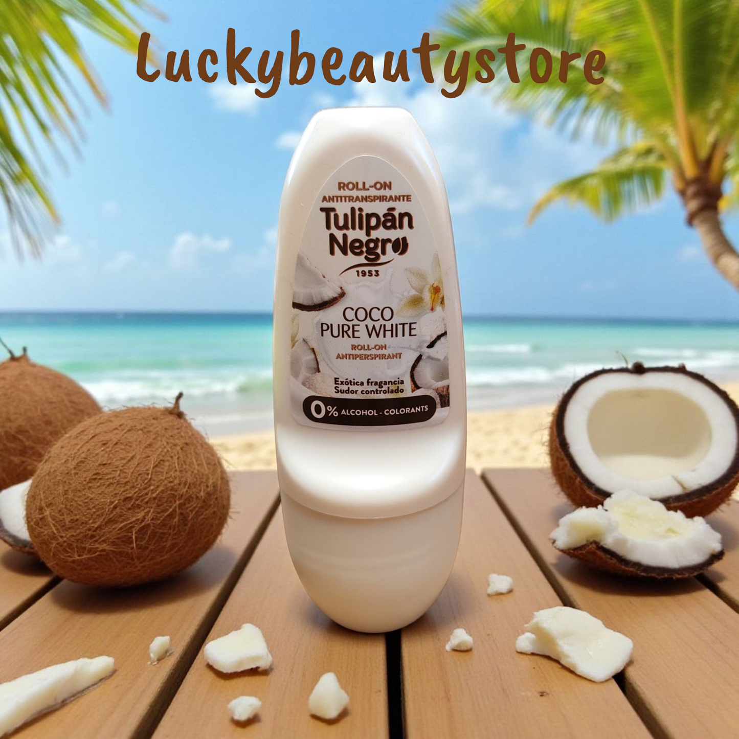 DEODORANTE ROLL ON PURO COCCO TULIPAN NEGRO