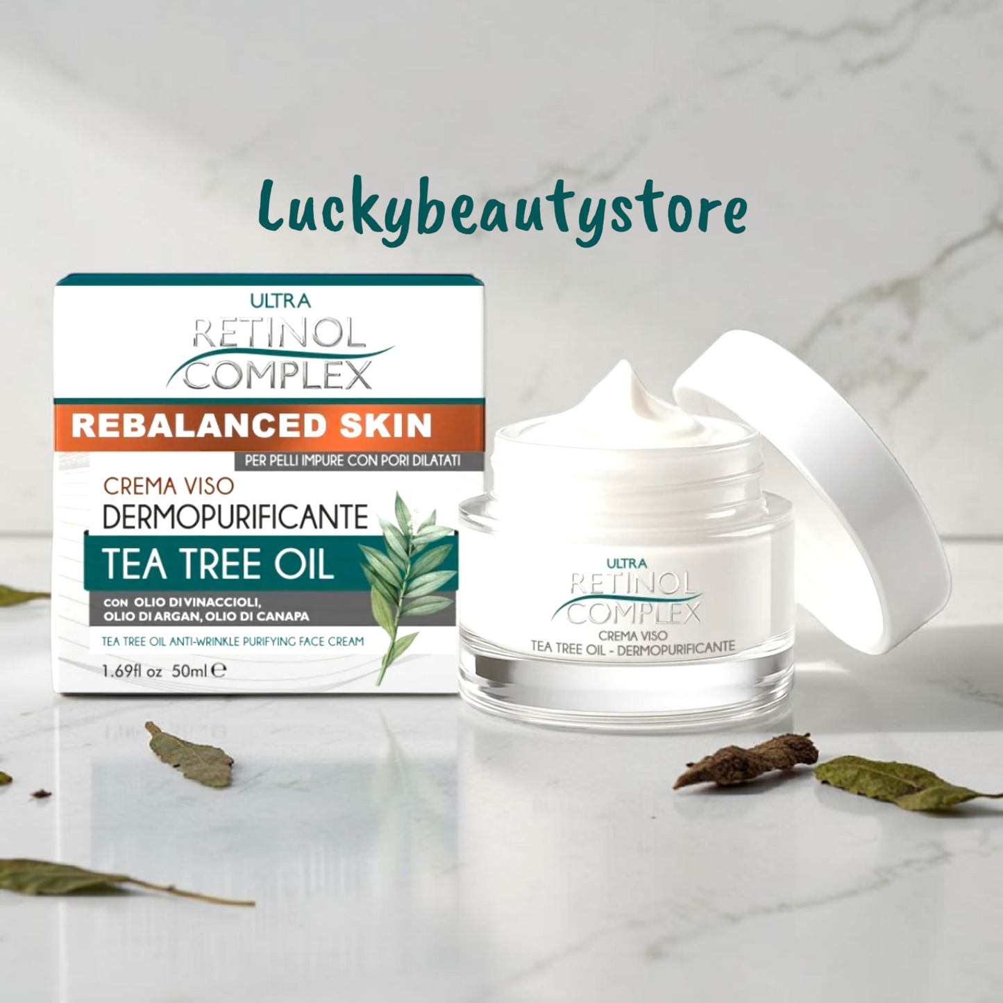 CREMA VISO DERMOPURIFICANTE TEA TREE OIL RETINOL COMPLEX