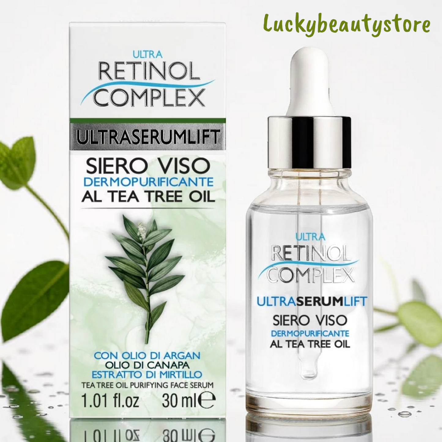 SIERO VISO DERMOPURIFICANTE TEA TREE OIL RETINOL COMPLEX