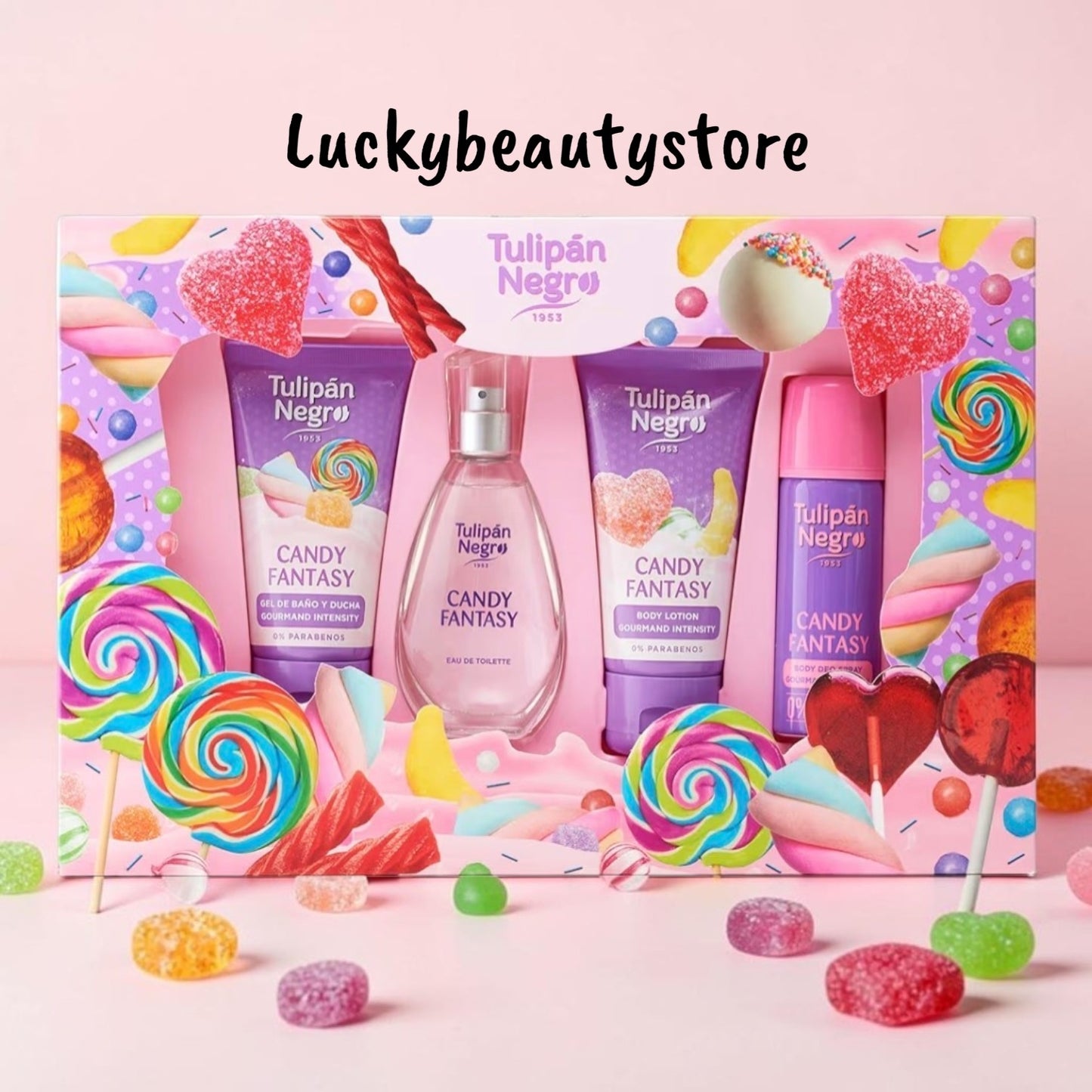 CONFEZIONE REGALO FANTASIA DI CARAMELLE TULIPAN NEGRO