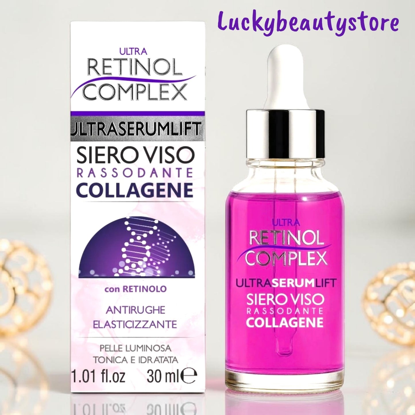 SIERO VISO RASSODANTE COLLAGENE RETINOL COMPLEX ANTIRUGHE ELASTICIZZANTE