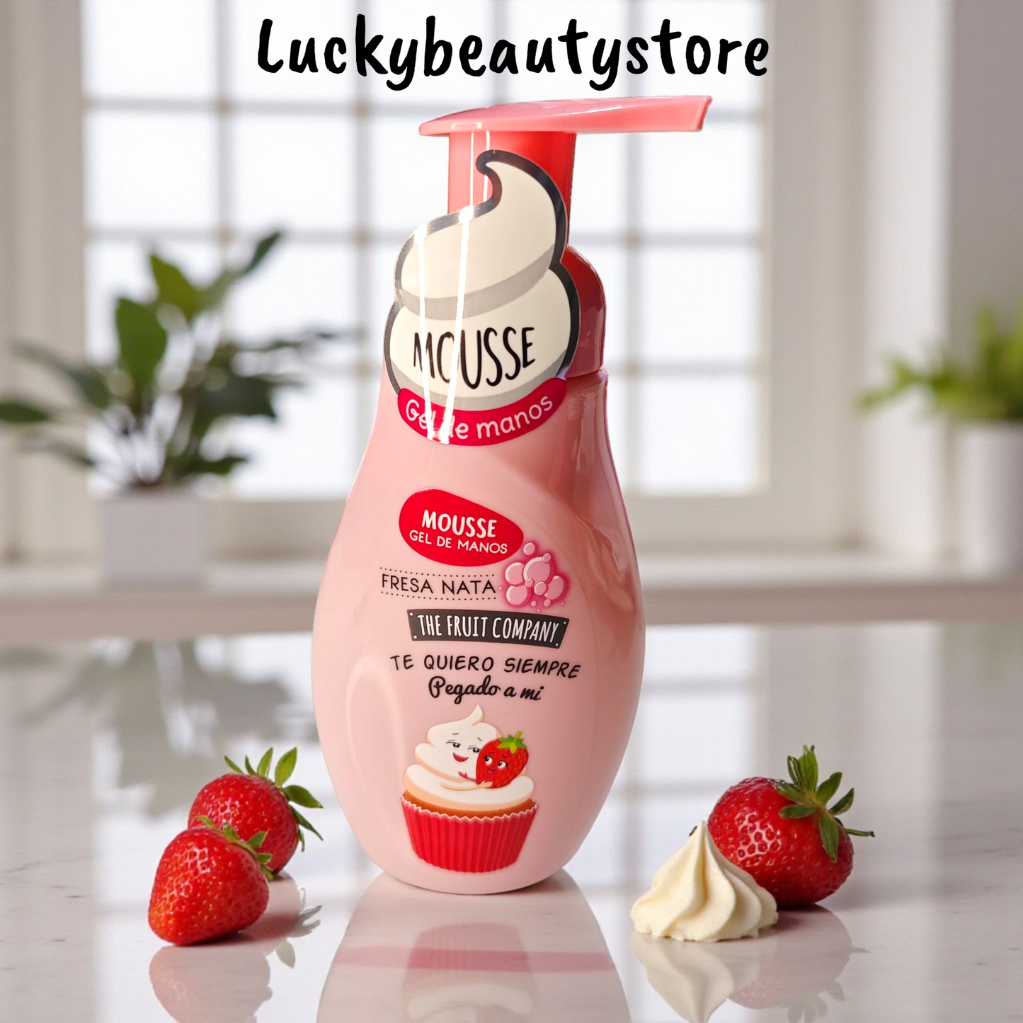 SAPONE IN MOUSSE PANNA E FRAGOLA THE FRUIT COMPANY