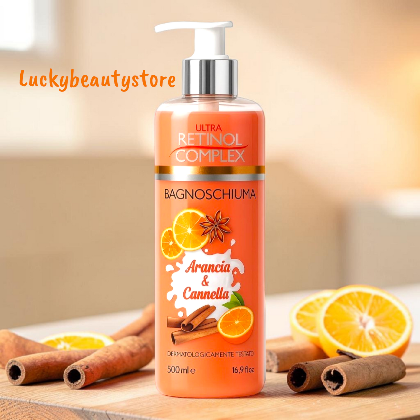 BAGNOSCHIUMA ARANCIA E CANNELLA RETINOL COMPLEX