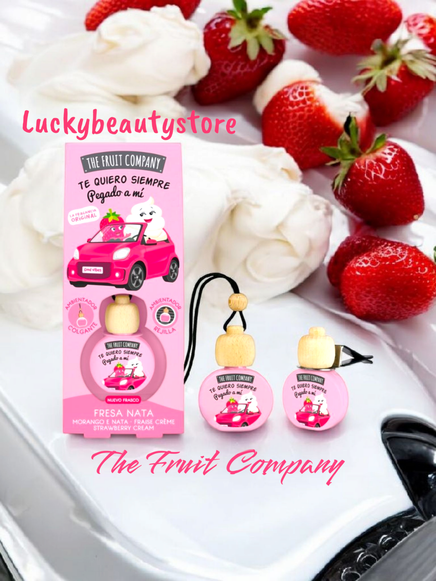 PROFUMO AUTO THE FRUIT COMPANY PANNA E FRAGOLA