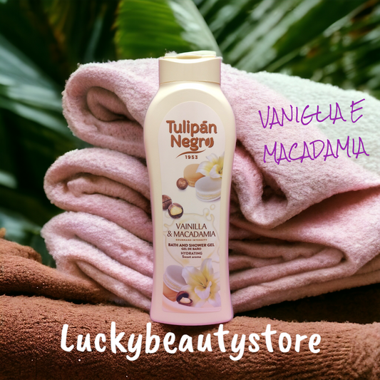 BAGNOSCHIUMA VANIGLIA E MACADAMIA TULIPAN NEGRO