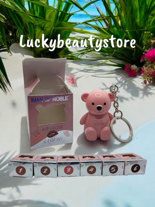 LIP GLOSS ORSETTO ROSA CON PORTACHIAVE