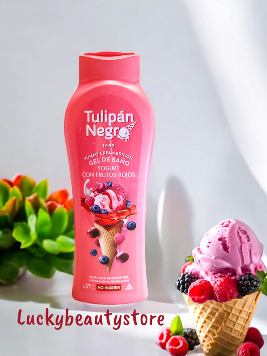 BAGNOSCHIUMA YOGURT CON FRUTTI ROSSI TULIPAN NEGRO