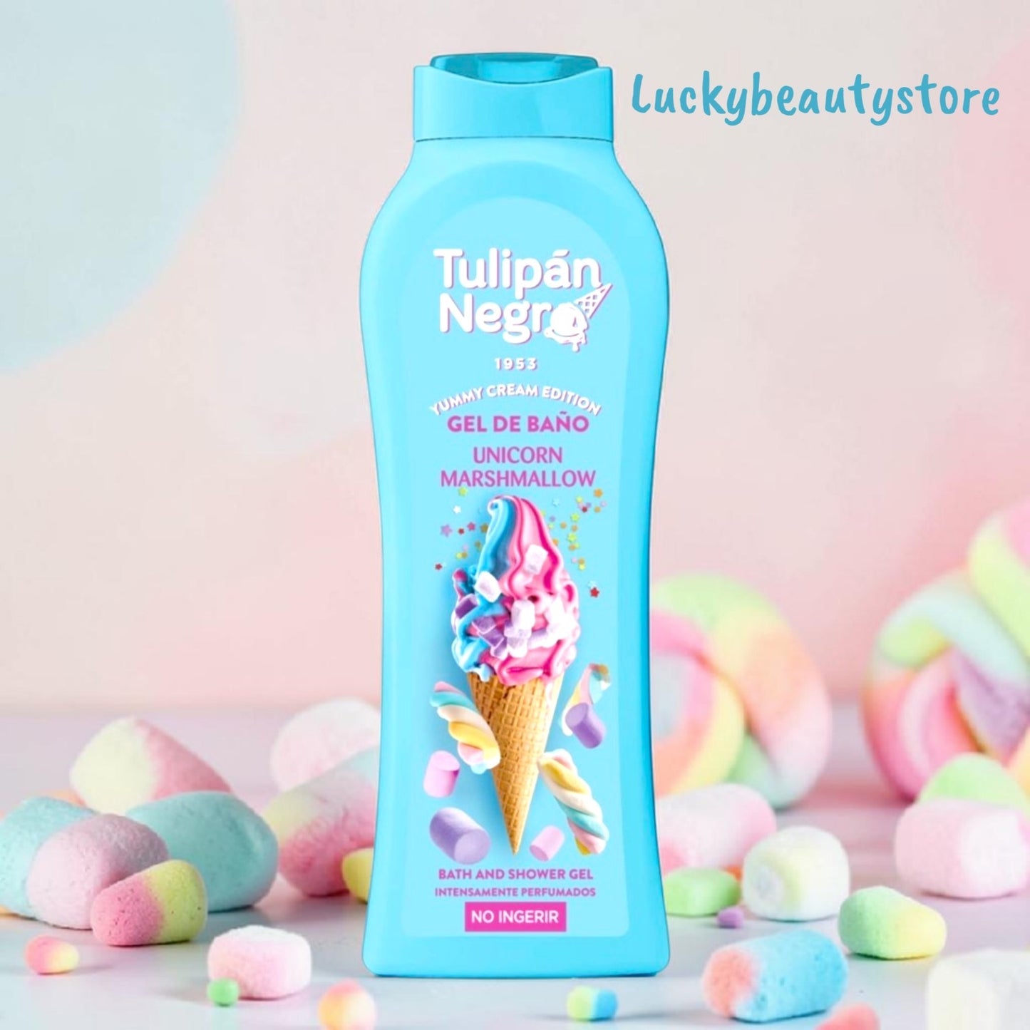 BAGNOSCHIUMA UNICORNO MARSHMALLOW TULIPAN NEGRO