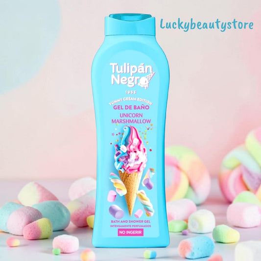 BAGNOSCHIUMA UNICORNO MARSHMALLOW TULIPAN NEGRO