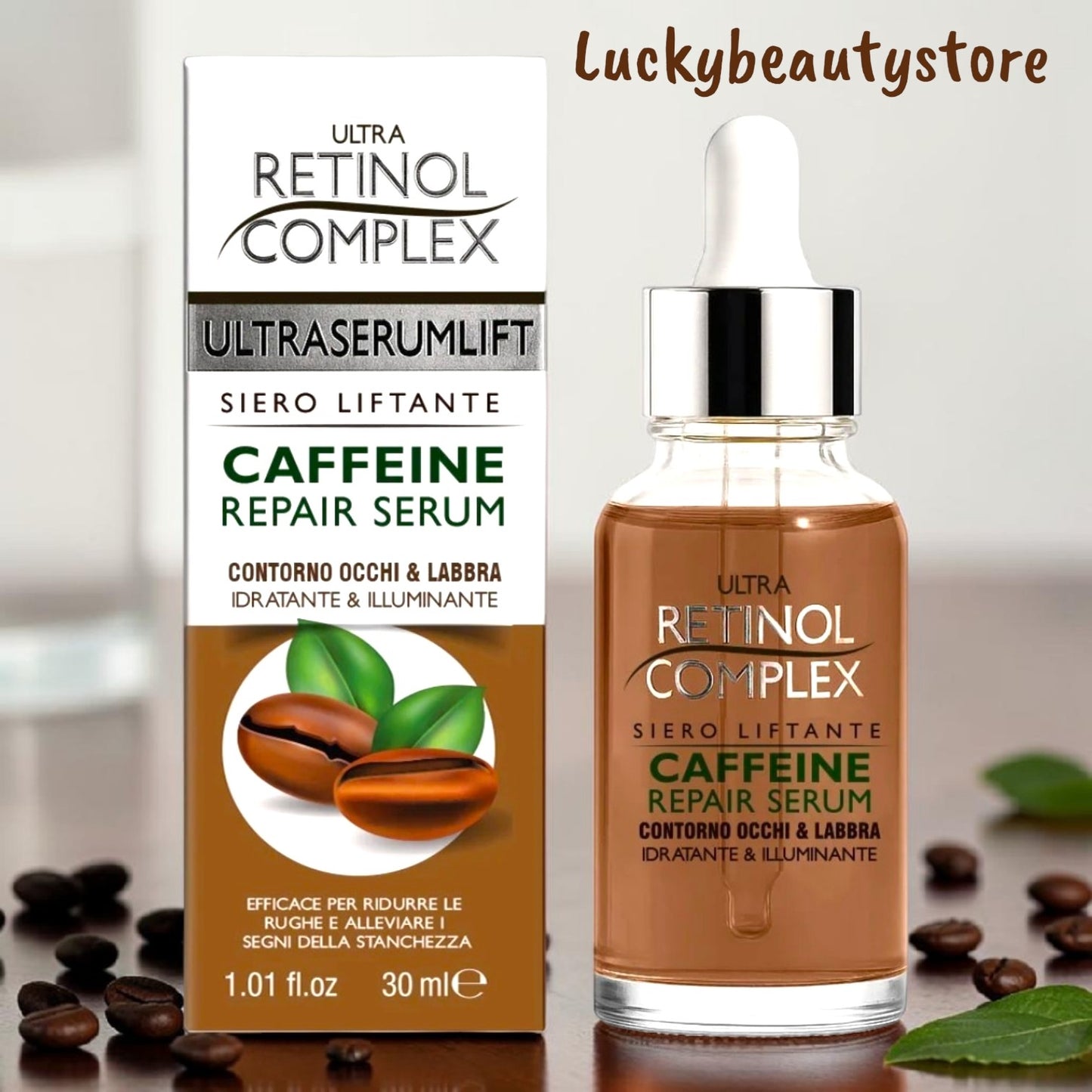 SIERO LIFTANTE CAFFEINA RETINOL COMPLEX CONTORNO OCCHI E LABBRA