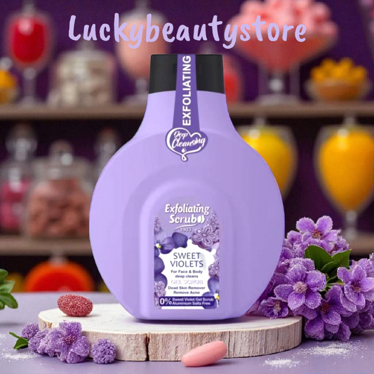 GEL SCRUB VISO E CORPO VIOLETTA DOLCE