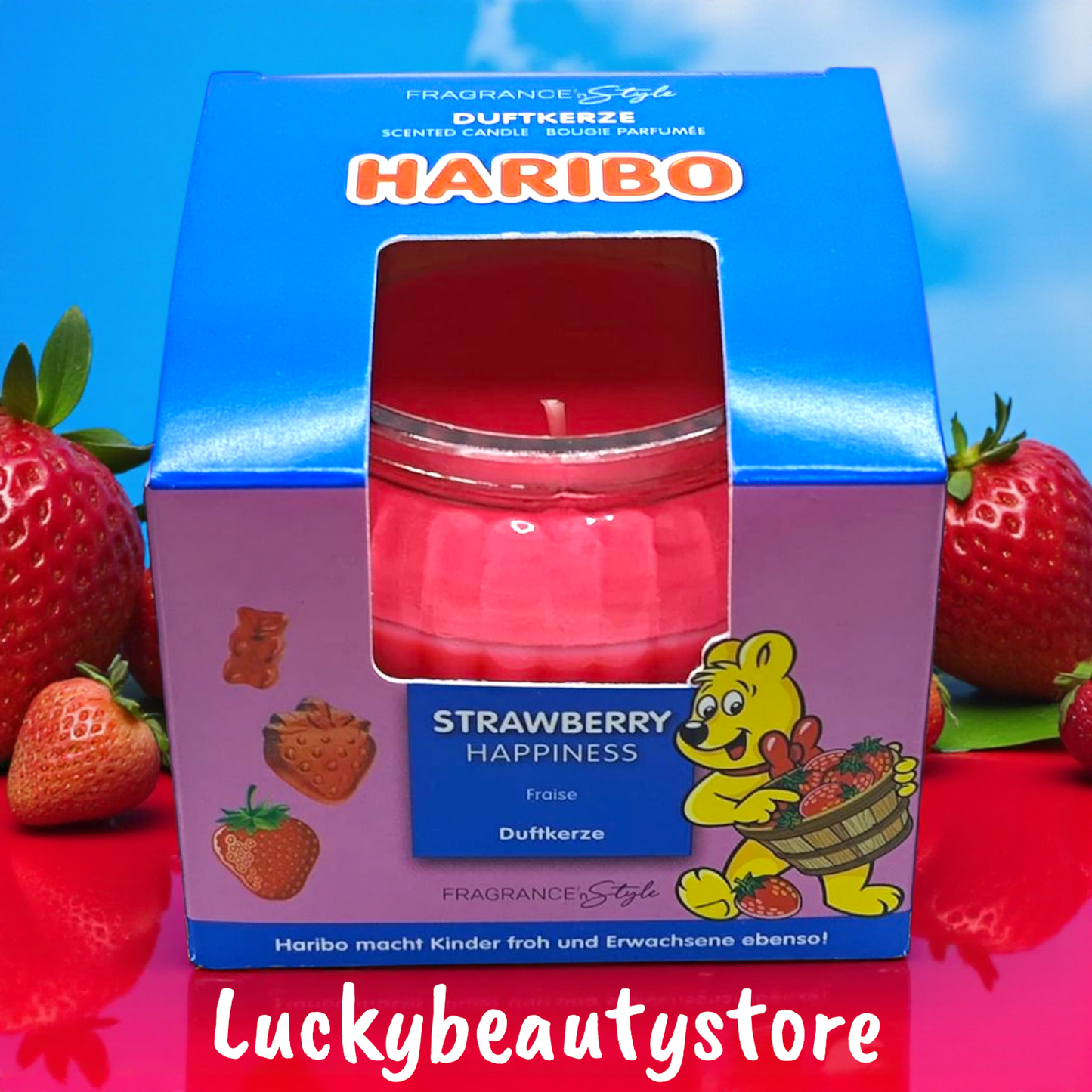 CANDELA PROFUMATA HARIBO ALLA FRAGOLA