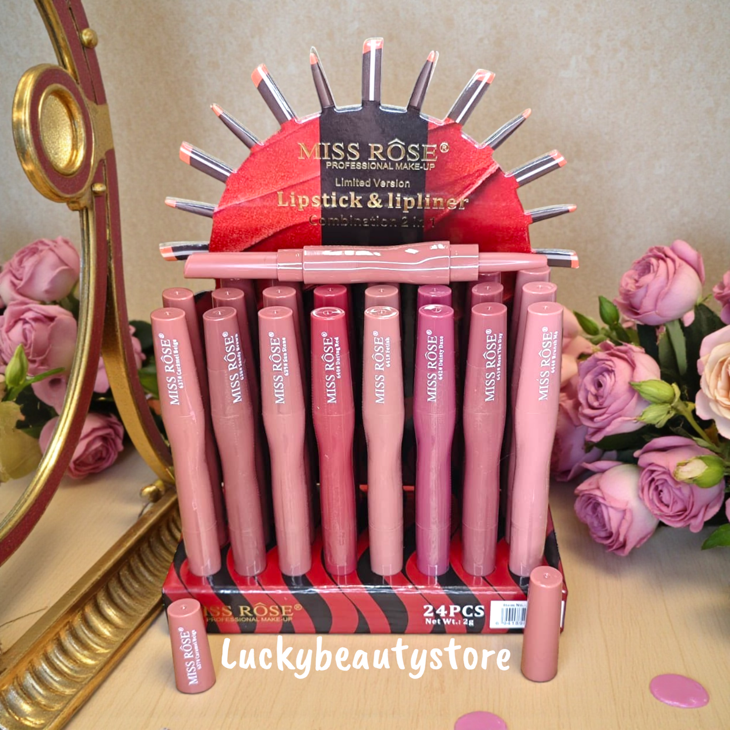 2 IN 1 MATITA+ROSSETTO MISS ROSE