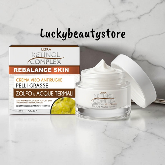 CREMA VISO ANTIRUGHE PELLI GRASSE RETINOL COMPLEX ZOLFO E ACQUE TERMALI