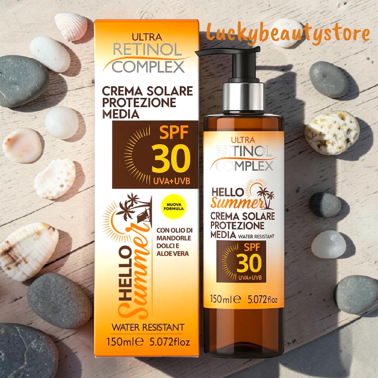 CREMA SOLARE PROTEZIONE MEDIA SPF 30 UVA+UVB RETINOL COMPLEX