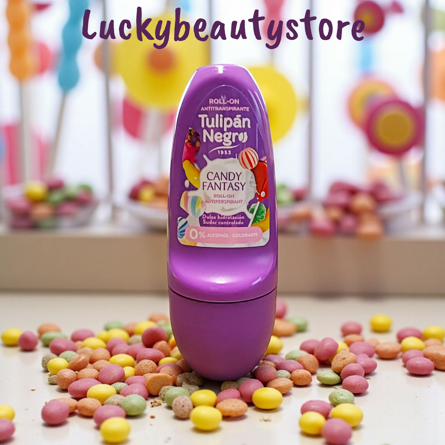 DEODORANTE ROLL ON FANTASIA DI CARAMELLE TULIPAN NEGRO