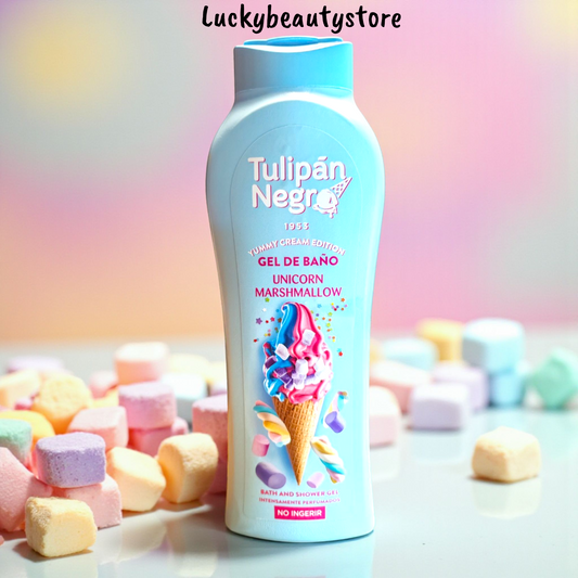 BAGNOSCHIUMA UNICORNO MARSHMALLOW TULIPAN NEGRO