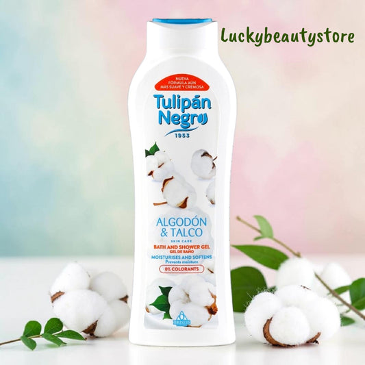 BAGNOSCHIUMA COTONE E TALCO TULIPAN NEGRO