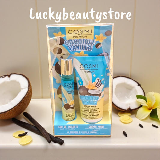 SET CREMA MANI+PROFUMO COSMI-COCCO E VANIGLIA