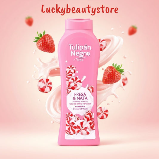 BAGNOSCHIUMA PANNA E FRAGOLA TULIPAN NEGRO