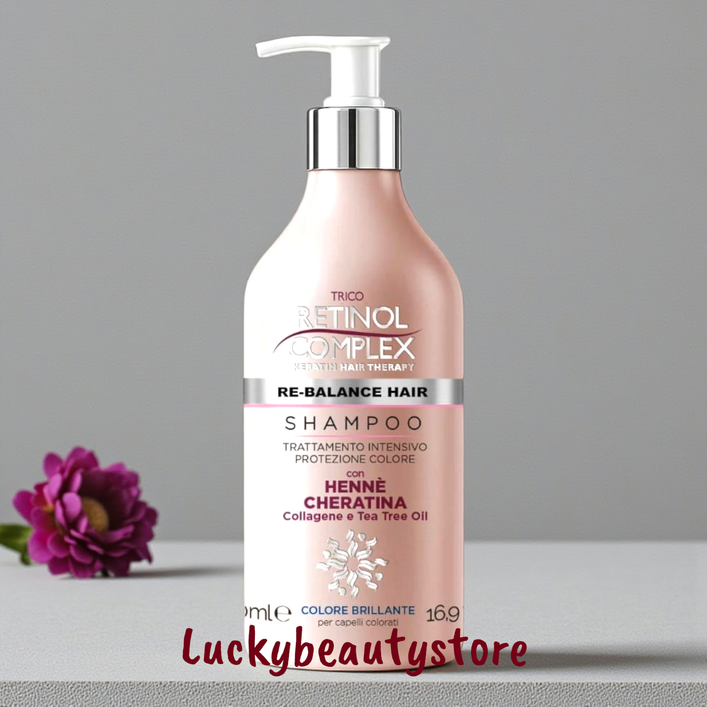 SHAMPOO TRATTAMENTO INTENSIVO PROTEZIONE COLORE CON HENNE' RETINOL COMPLEX COLORE BRILLANTE