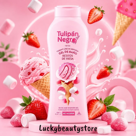 BAGNOSCHIUMA BACI DI FRAGOLA TULIPAN NEGRO