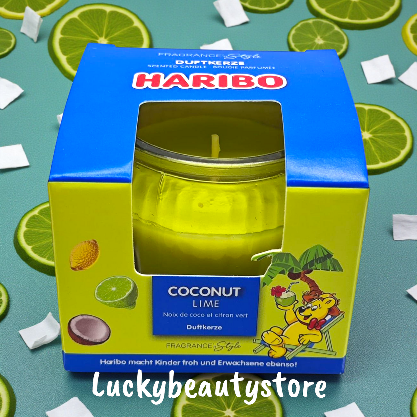 CANDELA PROFUMATA HARIBO COCCO E LIME