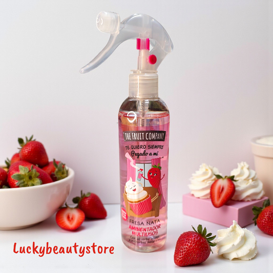 PROFUMATORE SPRAY PER AMBIENTE E TESSUTI THE FRUIT COMPANY PANNA E FRAGOLA