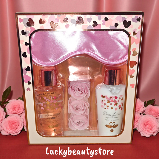 SET DA BAGNO CUORICINI ALLA MAGNOLIA