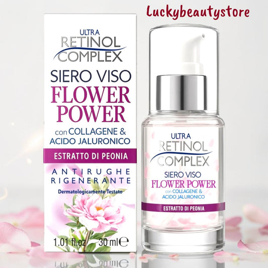 SIERO VISO FLOWER POWER ESTRATTO DI PEONIA RETINOL COMPLEX