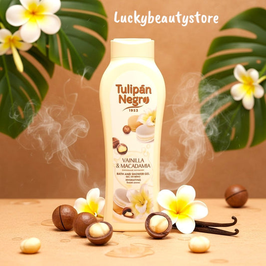 BAGNOSCHIUMA VANIGLIA E MACADAMIA TULIPAN NEGRO